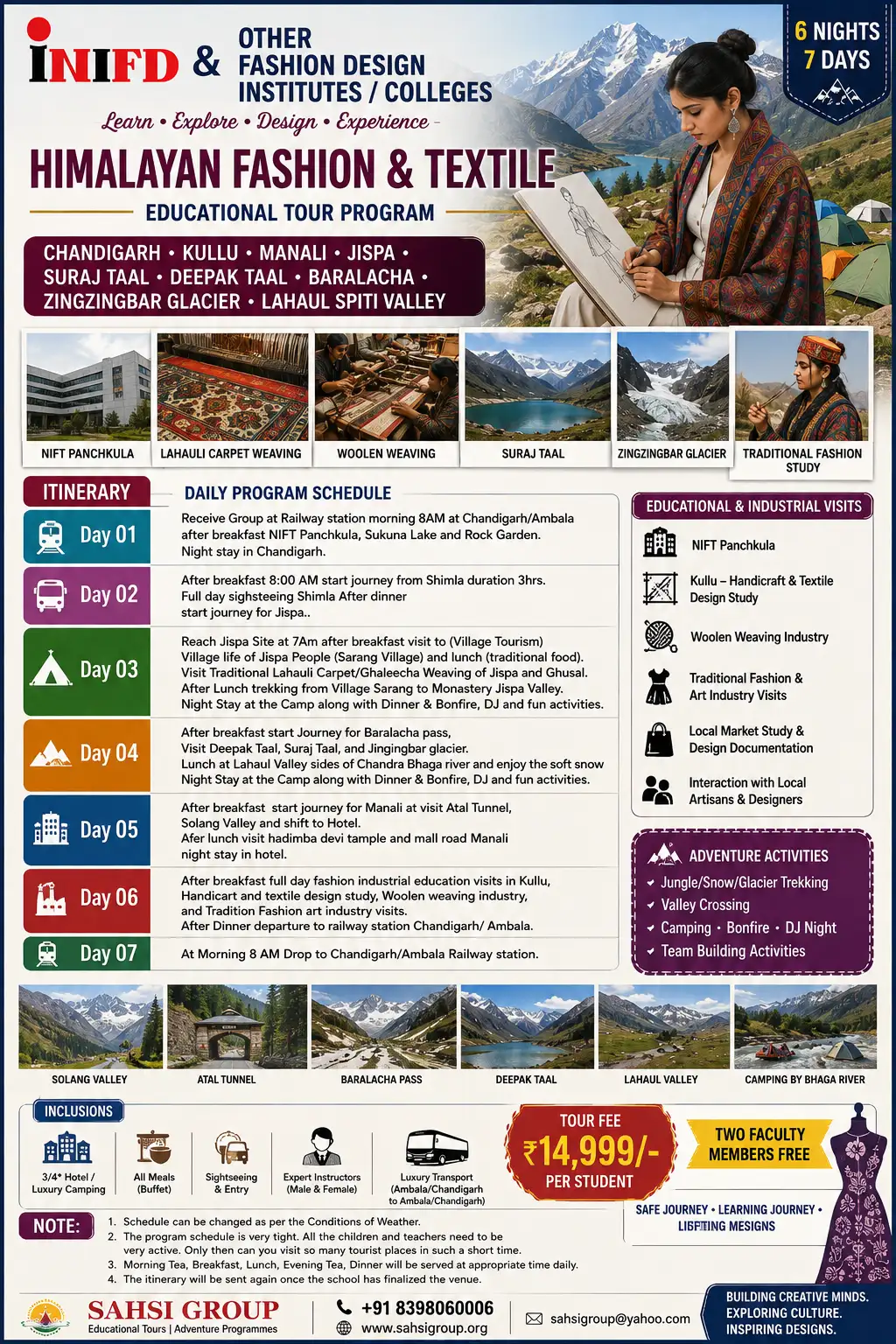 Chandigarh Kullu Manali, Jispa, Suraj Deepak Taal, Baralacha, Zingzingbar Glacier