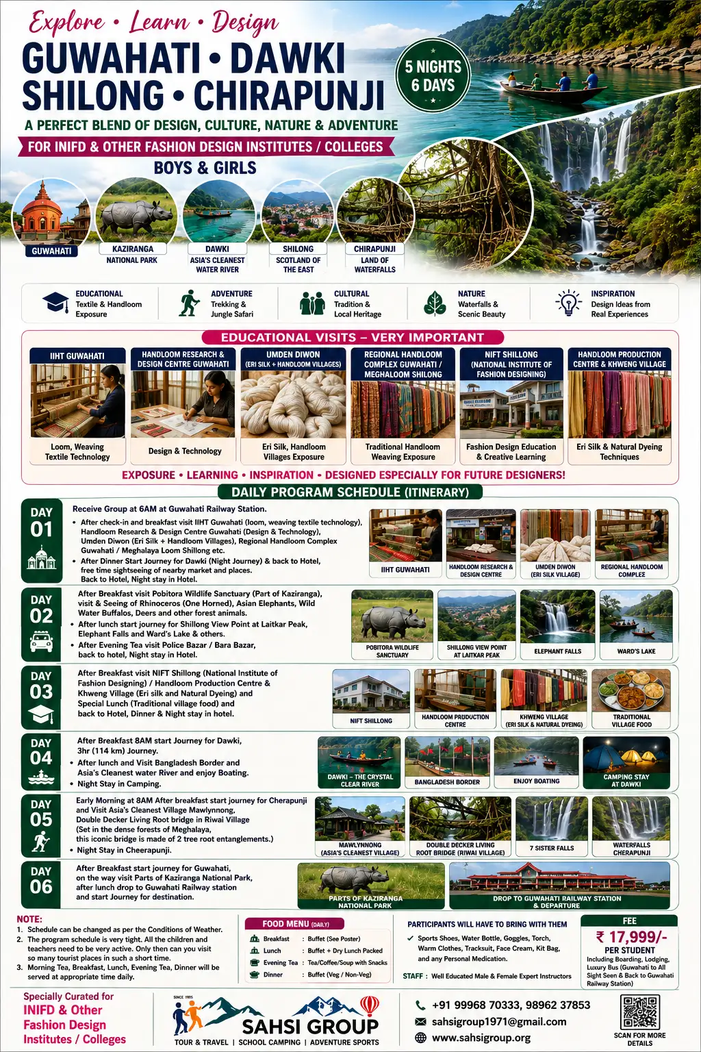 Guwahati, Dawki, Shilong, Chirapunjii